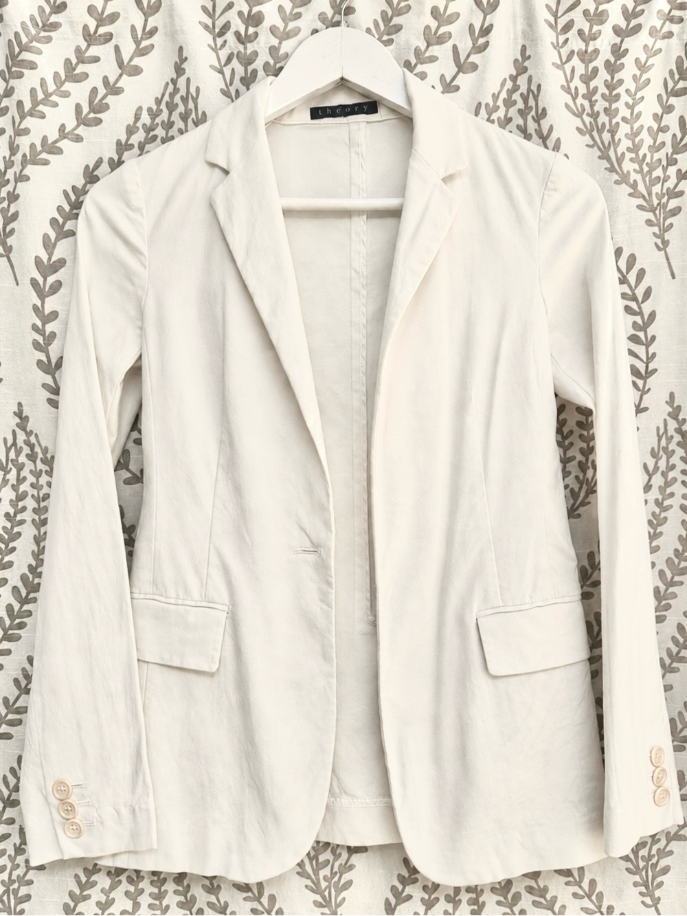 Theory Women’s White Tailored Blazer - Size 0